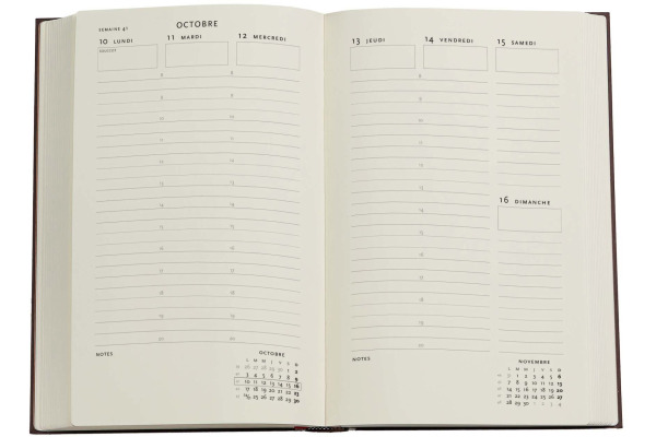 PAPERBLAN Agenda Black Ed. Maxi 26/27 DF2030-2 1W/2S 13M FR Ver HC 13.5x21cm