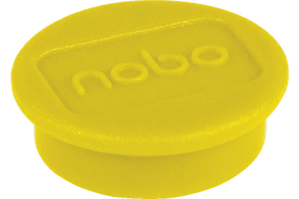 NOBO Magnet rund 13mm 1915288 gelb 10 Stück