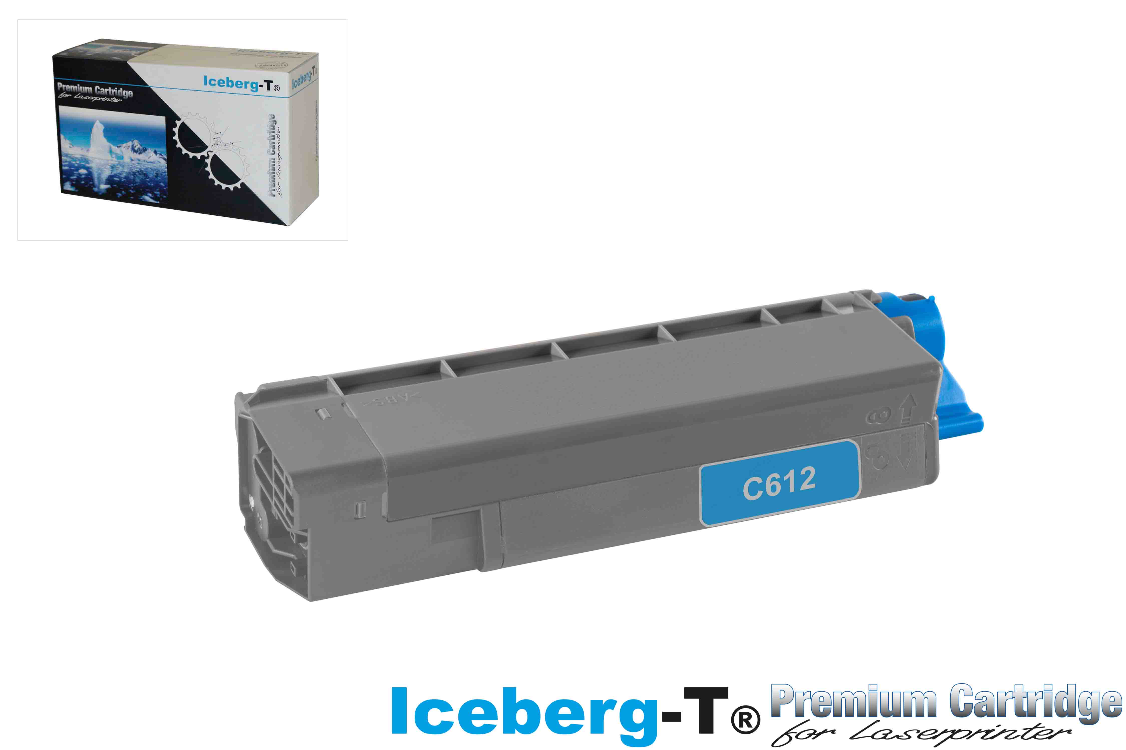 Iceberg-T Toner OKI C612 6'000 Seiten, cyan