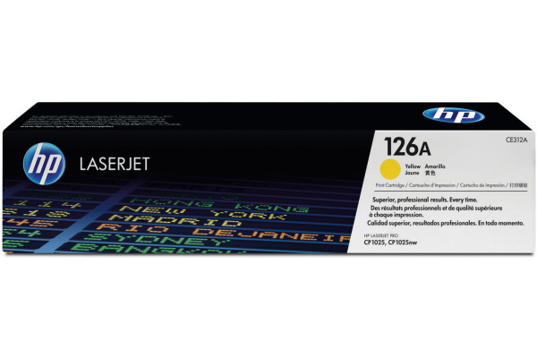 HP Toner-Modul 126A yellow CE312A Color LJ Pro CP1025 1000 S.