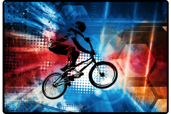 HANSA Schreibunterlage 50x34cm 416000076 BMX Rider