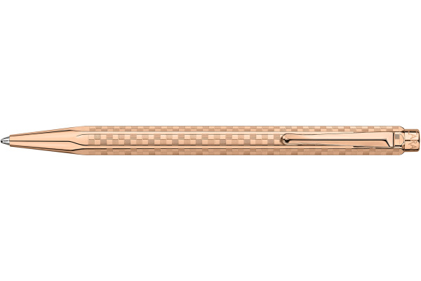 CARAN D'A Kugelschreiber Ecridor Damier 8902.567 roségold, mit Lederetui
