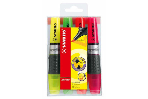 STABILO Textmarker Luminator 2-5mm 71/4 assortiert 4 Stück