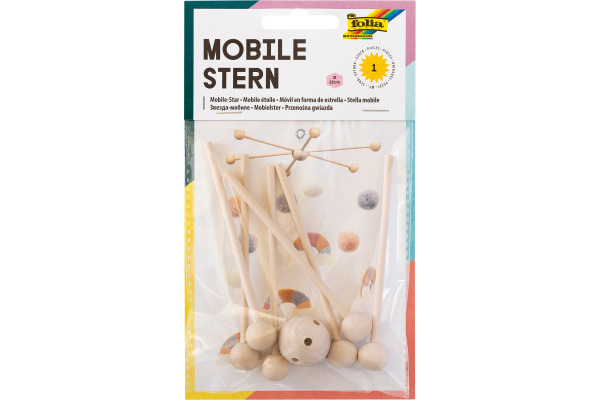 FOLIA Mobile Stern 20x11.5cm 2280 braun
