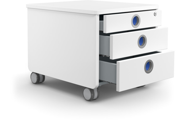 MOLL Rollcontainer 43x54x43cm 2660 204 3 Schubladen, für Kinder