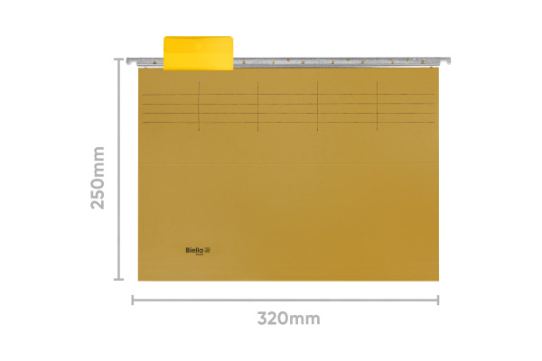 BIELLA Hängemappen-Set A4 27125520U gelb 32x25cm 25 Stück