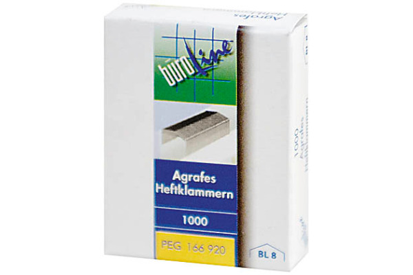 BÜROLINE Heftklammern BL8 166920 1000 Stück