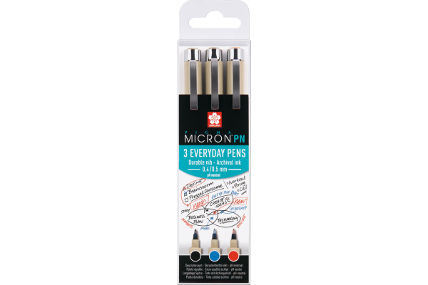 SAKURA Pigma Micron PN POXSDKPN3 Everyday, 3 Office Farben