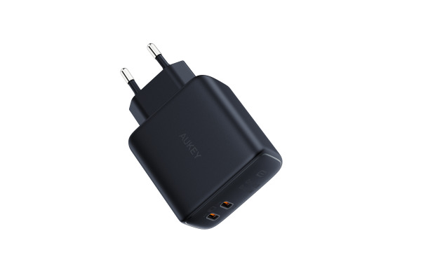 AUKEY Omnia II Dual 45W GaN PD PA-B4T BK 2-Port USB-C Wall Charger B.