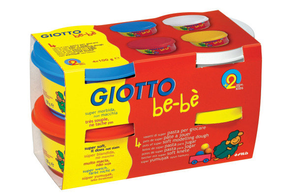 GIOTTO Modellierknete 464901 4x100g