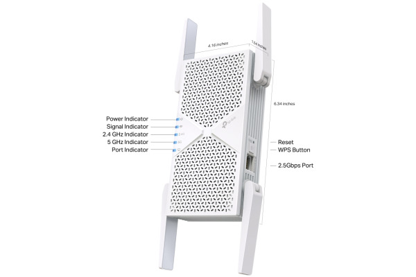 TP-LINK WiFi 7 Range Extender RE405BE BE6500