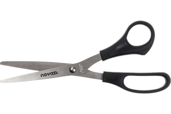 NOVOOO Büroschere 20.4cm E-131181 für Rechtshänder, schwarz