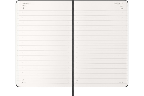 MOLESKINE Agenda Classic Large 2027 DHB12DC3Y 1T/1S schwarz HC 13x21cm