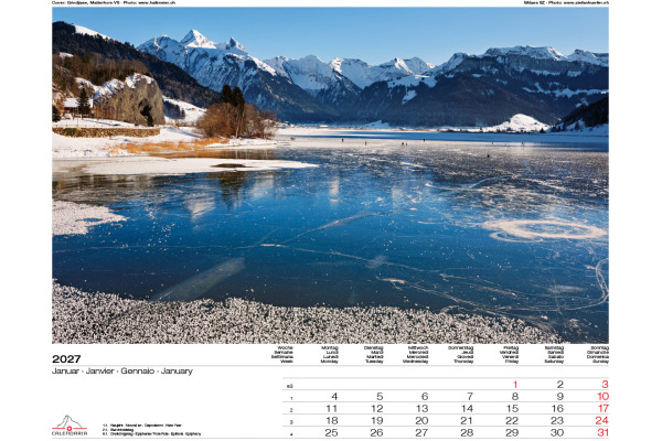 CALENDARI Bildkalender 2027 36205915 Swiss Panorama ML 40x31cm
