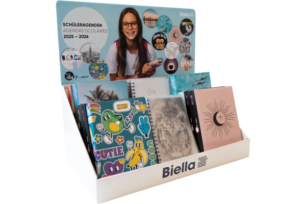 BIELLA Display Schüleragenden 26/27 02000027U 24 Stk, assortiert