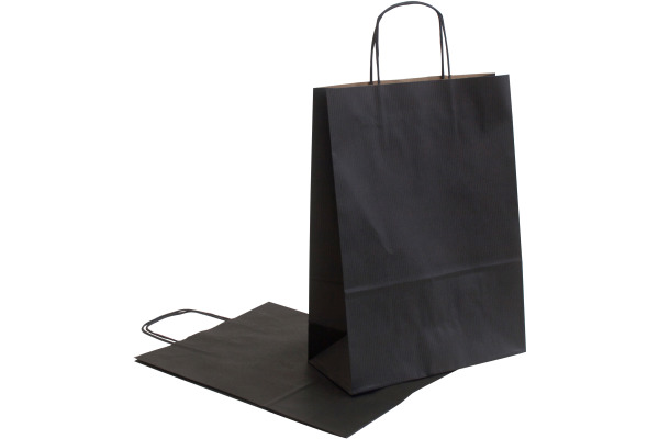 NEUTRAL Tragtaschen Allegra schwarz SDF26-798 Kraft,110g, 26x12x36cm 25 Stk.