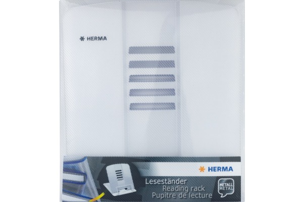 HERMA Leseständer Metall 19963 weiss 20x19x16cm