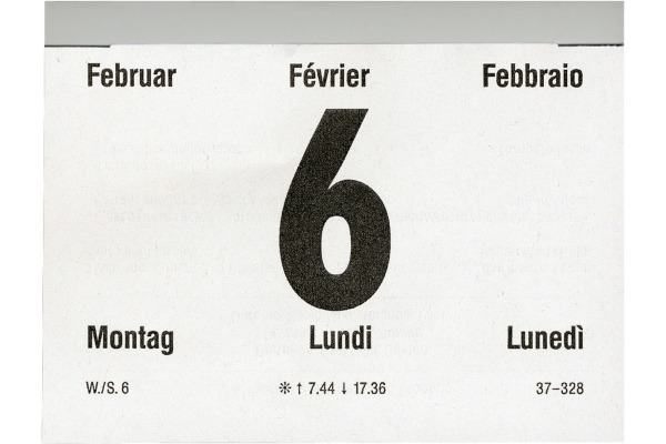 BIELLA Abreisskalender quer Nr.4 2026 889044000 1T/1S mehrfarbig ML 10.8x8cm