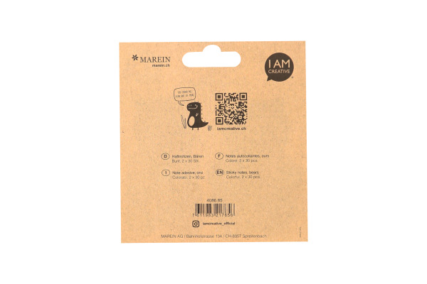 I AM CREA Haftnotizen 4086.85 Bären 60 Blatt