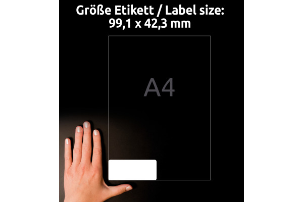 AVERY ZW. Etiketten 99,1x42,3mm L4776REV2 240 Stück