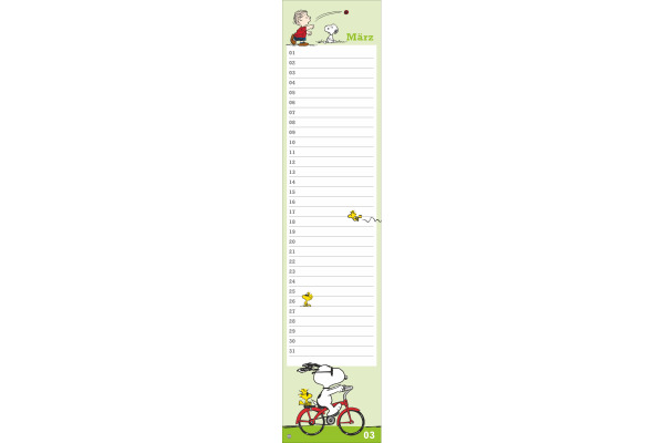 HEYE Geburtstagskalender 1909-06 Peanuts 11x49cm