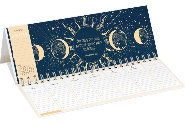 ARS EDITI Tischkalender 2027 13934 magisches Jahr DE 29.7x11.5cm