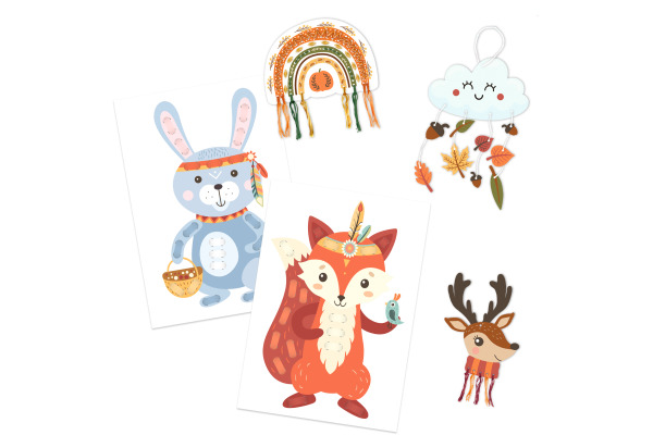 URSUS Papier-Bastelset 8080002F Woodland Friends