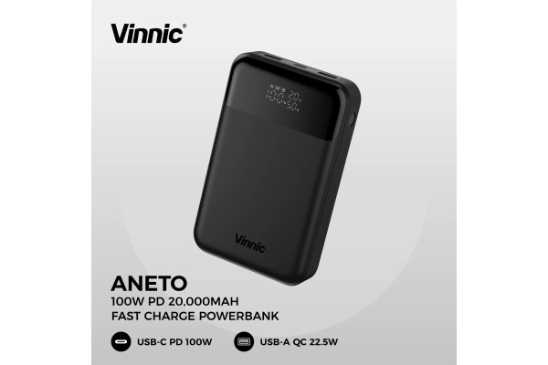 VINNIC ANETO Powerbank 100W VPPB-HV10 20000mAh