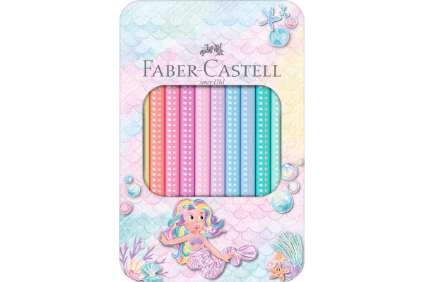 FABER-CA. Farbstift Jumbo Sparkle 210910 pastell 10 Stück