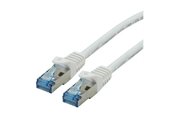 ROLINE Patchkabel, CAT.6a S/FTP 21.15.286 White, halogenfrei, CL 3m