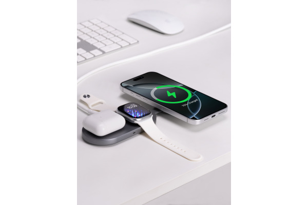 AUKEY MagFusionC 3-IN-1  foldable LC-MC313 Wirel.Charger Qi2 15W+5W+5W