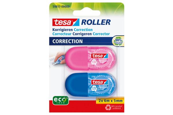 TESA Korrekturroller Mini 5mmx6m 598170000 2 Farben ass.