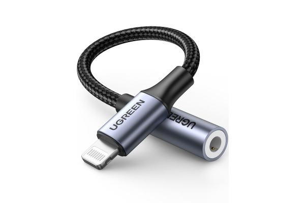 UGREEN Lightning to 3.5mm headphone 30756 jack adapter 10cm, Grey