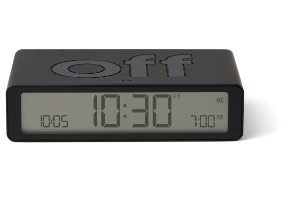 LEXON Wecker Flip Classic LR157N0 schwarz, USB-C