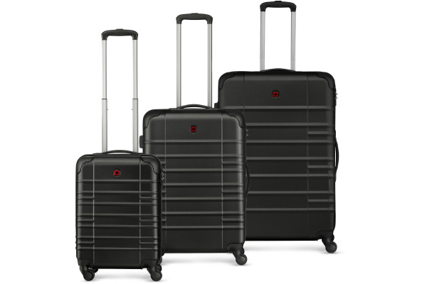 WENGER Amplar Hardside Luggage Black 653304 3er Set aus S M L inkl. Box