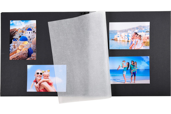 EXACOMPTA Spiralalbum Graphik 32x32cm 16848E Schwarz 60 Seiten