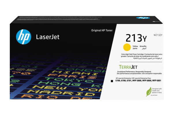 HP Toner-Modul 213Y yellow W2132Y CLJ Ent.5700/MFP5800 12'000 S.