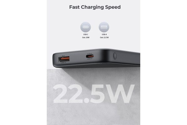 AUKEY Spark GO 10000mAh Plus Powerba PB-Y46P 20W Fast Charging, Grey