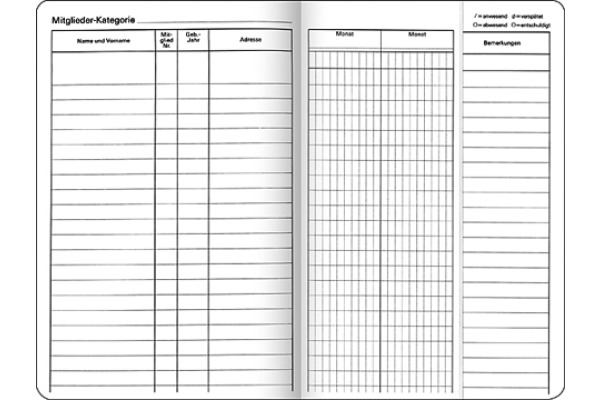 FAVORIT Appellbuch 12x18cm 5151/18 D 18 Blatt