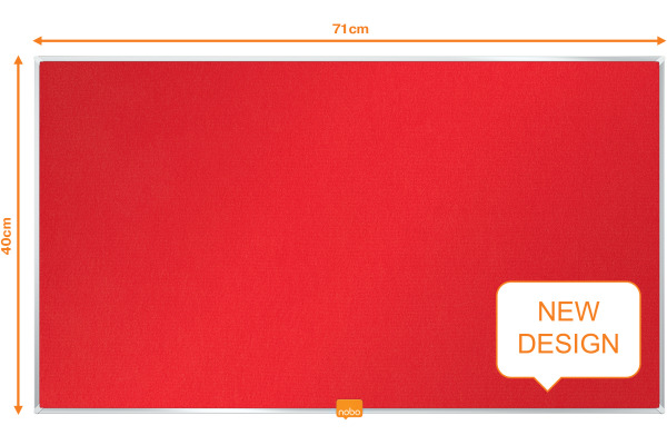 NOBO Filz-Pinntafel Widescreen 1905314 grün, 32 Zoll