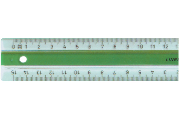 LINEX Superlineal 30cm 87400L grün/transp.