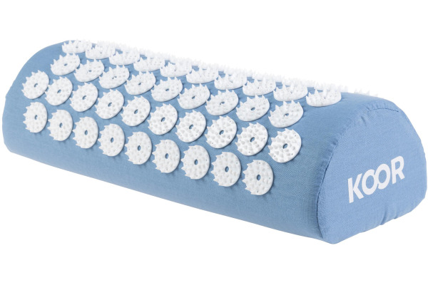 KOOR Akupressurmatte mit Kissen F01575 blau/weiss