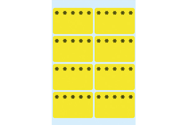 HERMA Tiefkühletiketten 26x40mm 3771 gelb 48 Stück