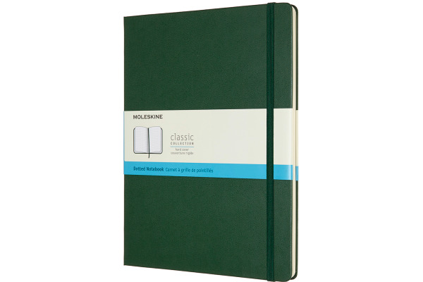 MOLESKINE Notizbuch Classic HC XL 647629131 myrtengrün, dots 192 Blatt
