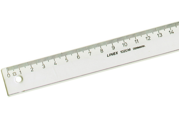 LINEX Schullineal 15cm 1015M transparent