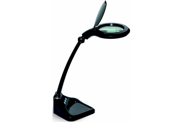 MAUL LED-Lupenleuchte 8261290 MAULiris, dimmbar, schwarz