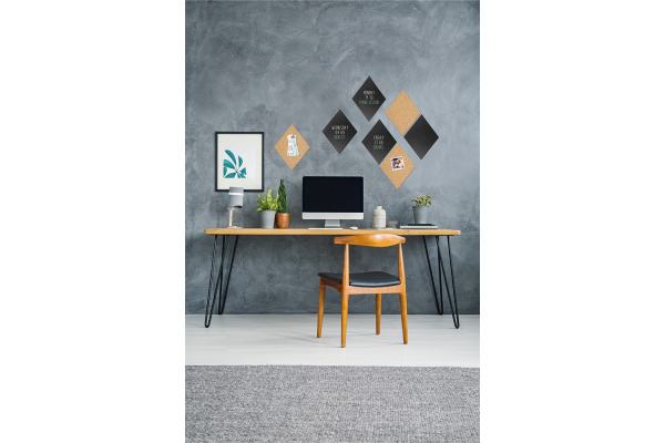 SECURIT Kreidetafel/Kork Set DIAMANT FB-CB-DIA 7-teilig 33.2x22.4x2cm