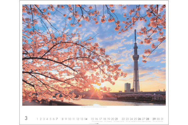 WEINGARTE Bildkalender 2027 331230527 Japan 55x46cm