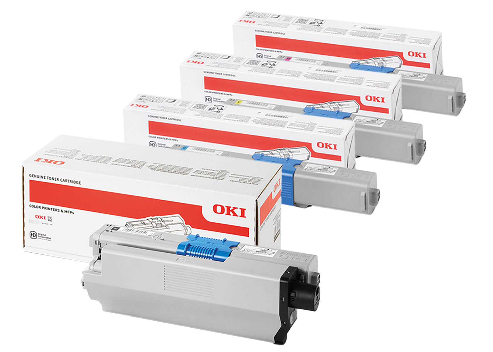 Original OKI C310/330/510/530 SET Multipack / Set mit allen vier Farben