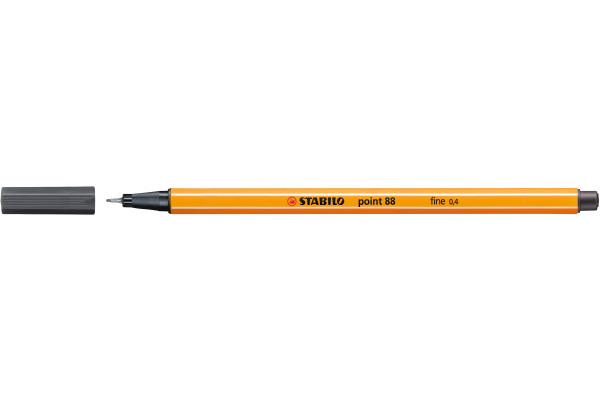 STABILO Fineliner Point 88 0.4mm 88/97 schwarzgrau